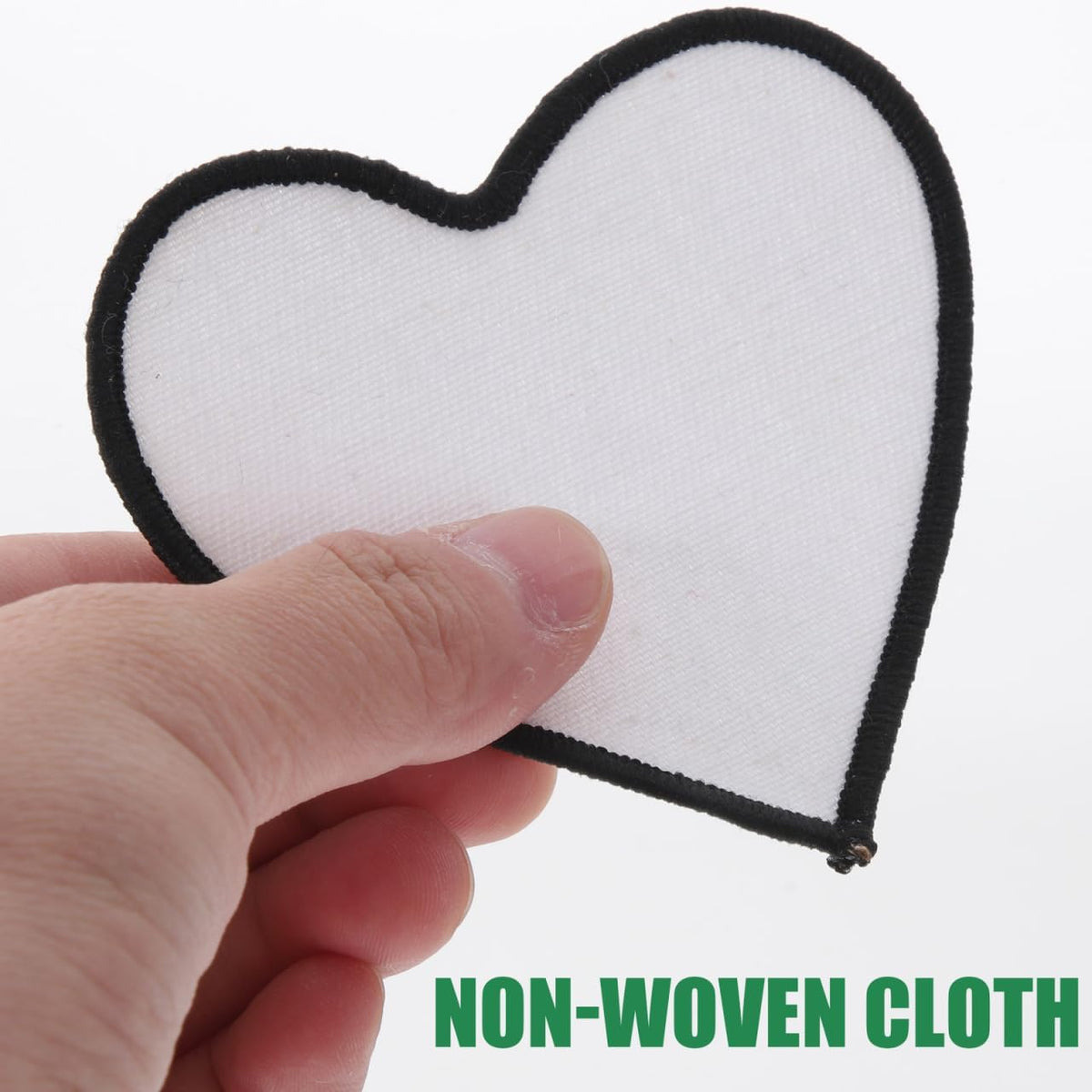 EXCEART Blank Sublimation Patches 10 pcs Iron on Patch Set Non-Woven