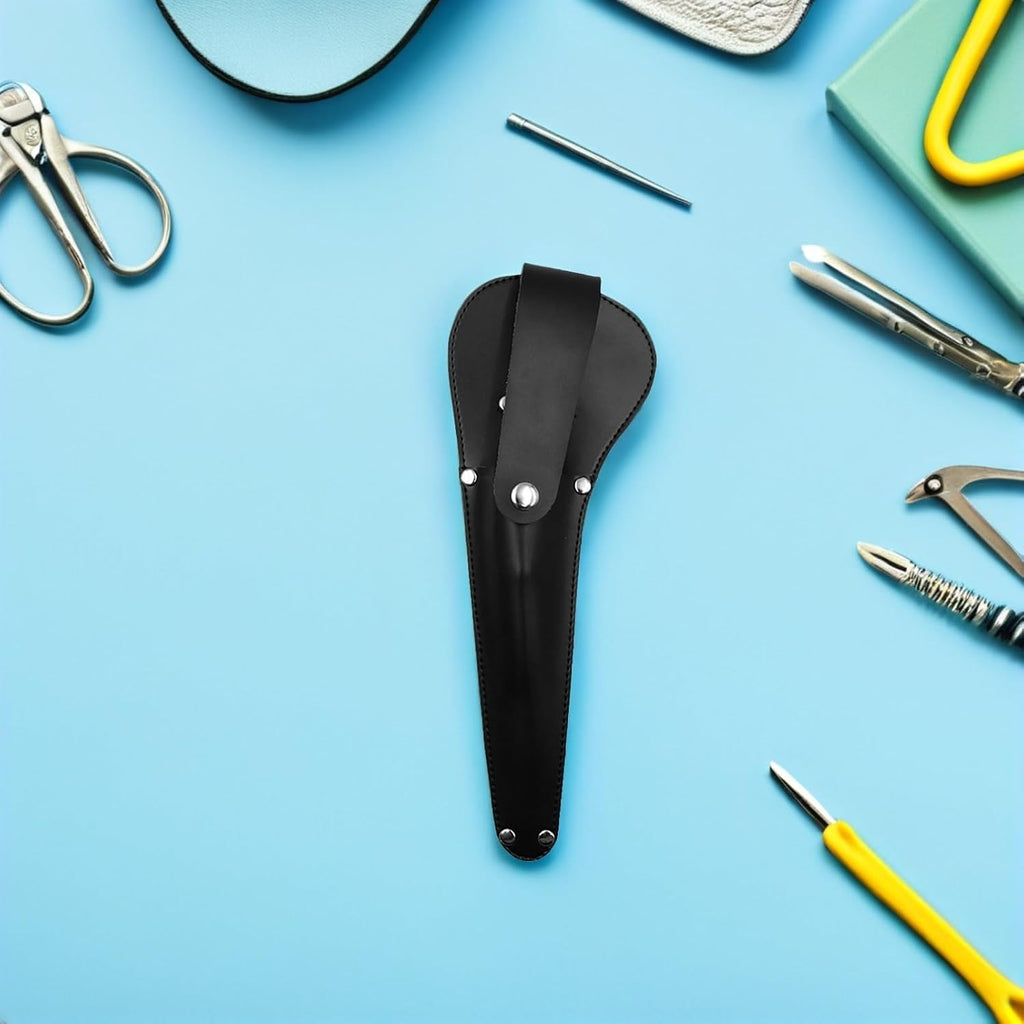 KALLORY PU Leather Scissor Sheath, 10.82 Inch Sewing Scissor Case