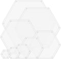 8pcs Hexagon Quilting Templates and Rulers Templates Quilting