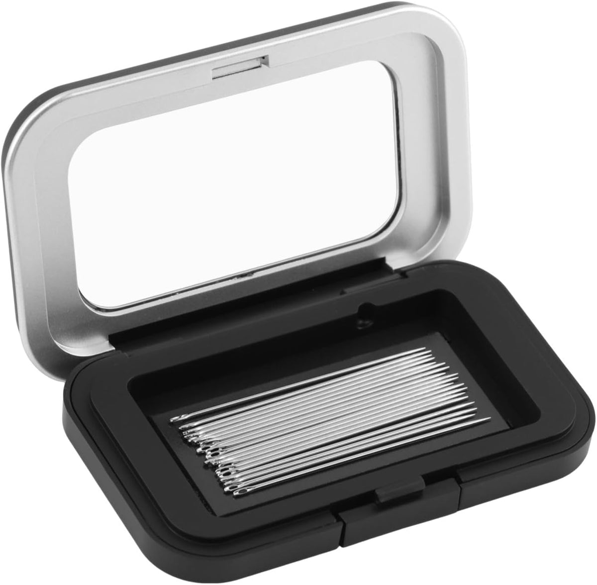 Magnetic Needle Holder Case with Clear Acrylic Lid, Sewing Needle