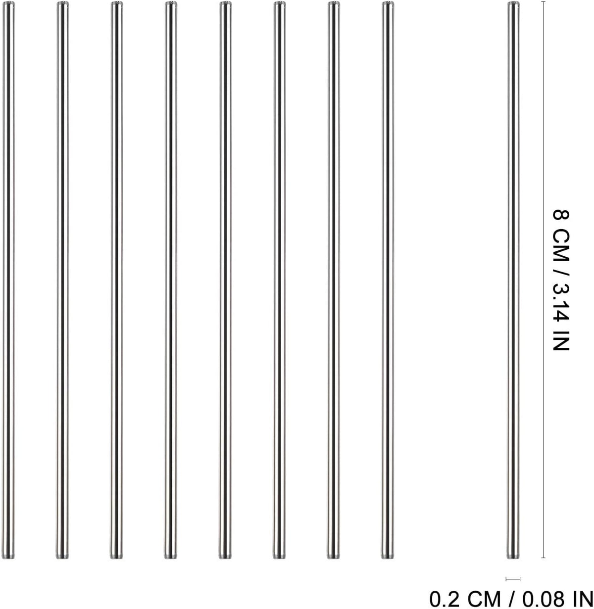 20pcs Crochet Blocking Board Pins Set, Stainless Steel Rods