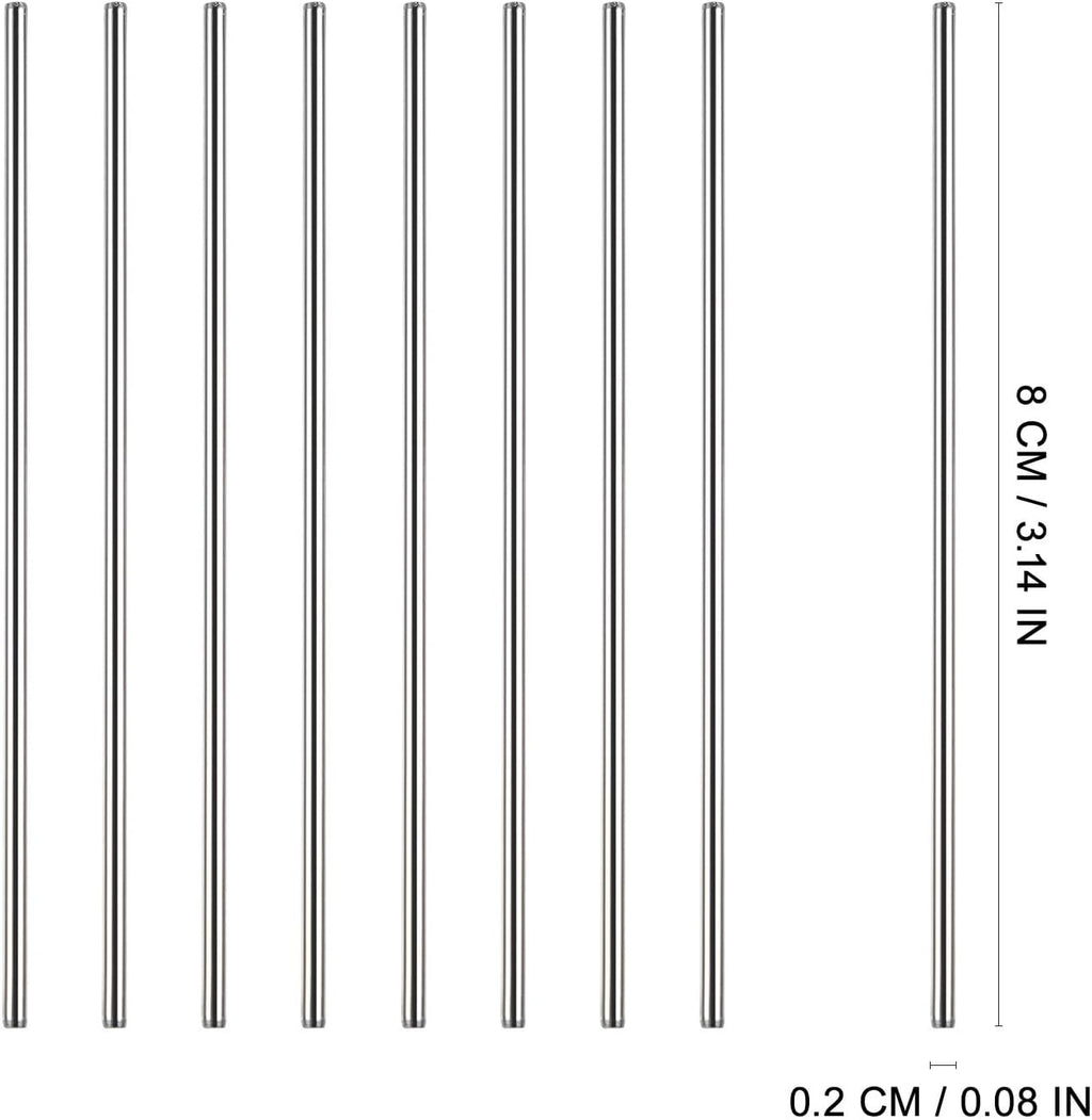 20pcs Metal Blocking Rods, Round Steel Board Pegs Set