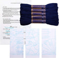 Sashiko kit, Yokota Sashiko Thread and Template Yume Fukin with