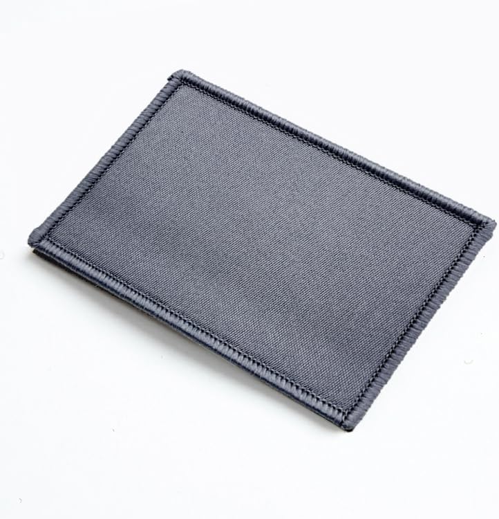 stidsds 2 Pack Plain Grey Flag Patch Solid Grey Flags Embroidered