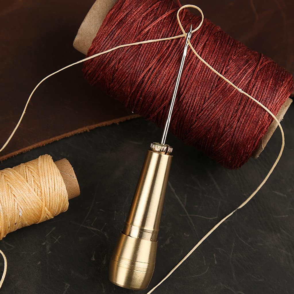 4 Pieces Canvas Leather Sewing Awl Taper Stitcher With Metal Handle