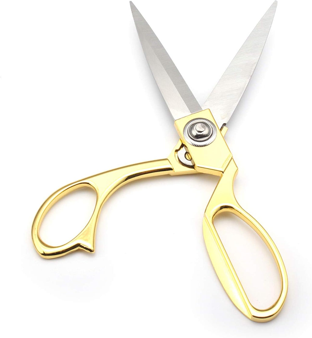 Gold 8" Tailor Scissors, Stainless Steel Craft, Fabric & Leather