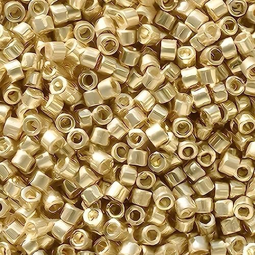 Duracoat Galvanized Pale Gold Miyuki Delica Beads 11/0 (DB2501-TB)