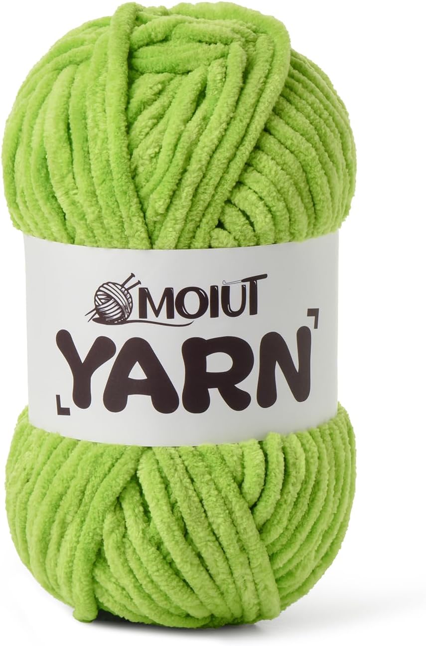 Fluffy Chenille Yarn for Crocheting, Chunky Velvet Yarns for Crochet