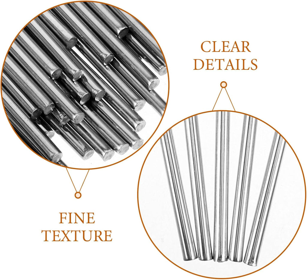 Steel Blocking Pins Set for Knitting and Crochet, 50pcs Silver
