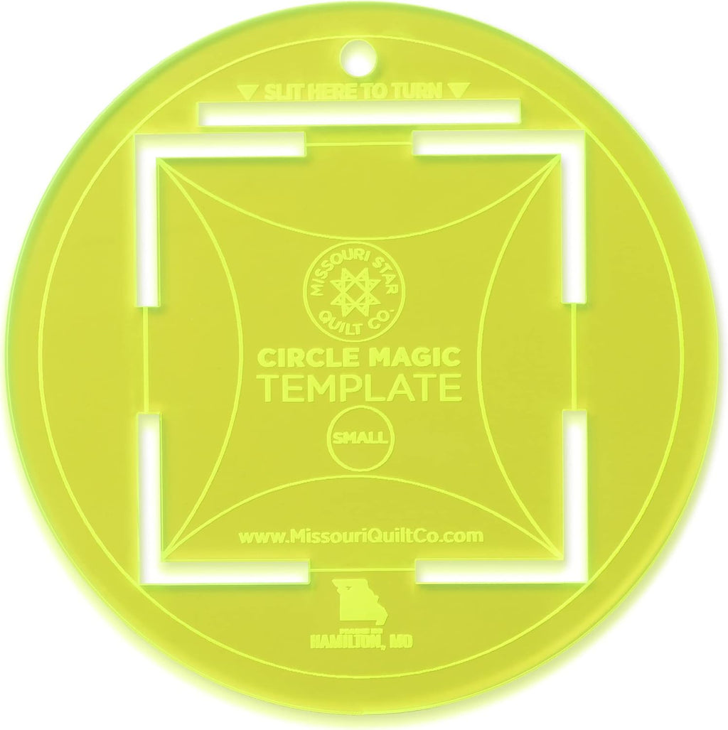 Missouri Star Quilt Circle Template, 5” | Round Acrylic Circle Ruler