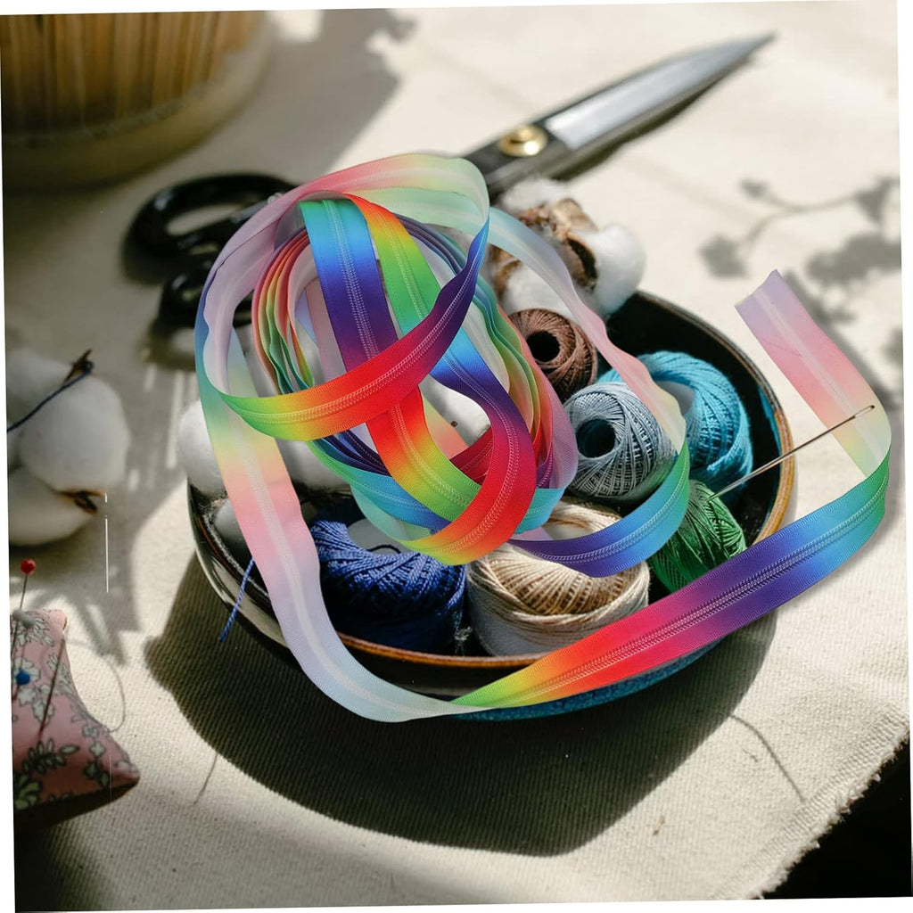 Rainbow Nylon Coil Zipper for Cushion Covers and Repair Projects