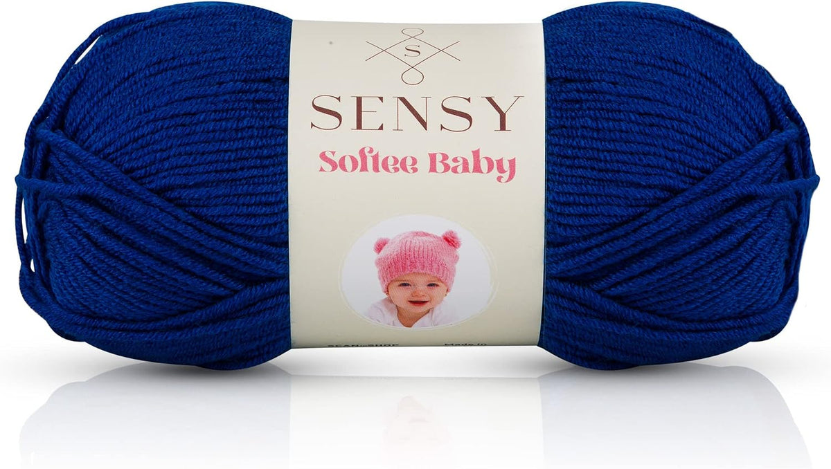 S Sensy Softee Baby - Premium Anti - Pill Acrylic Yarn Royal Blue
