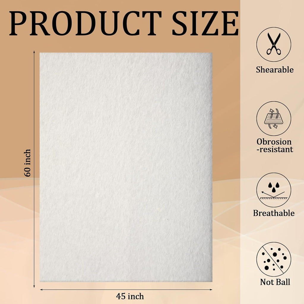 45" X 60" Premium Fusible Quilting for Batting One-Sided Adhesive