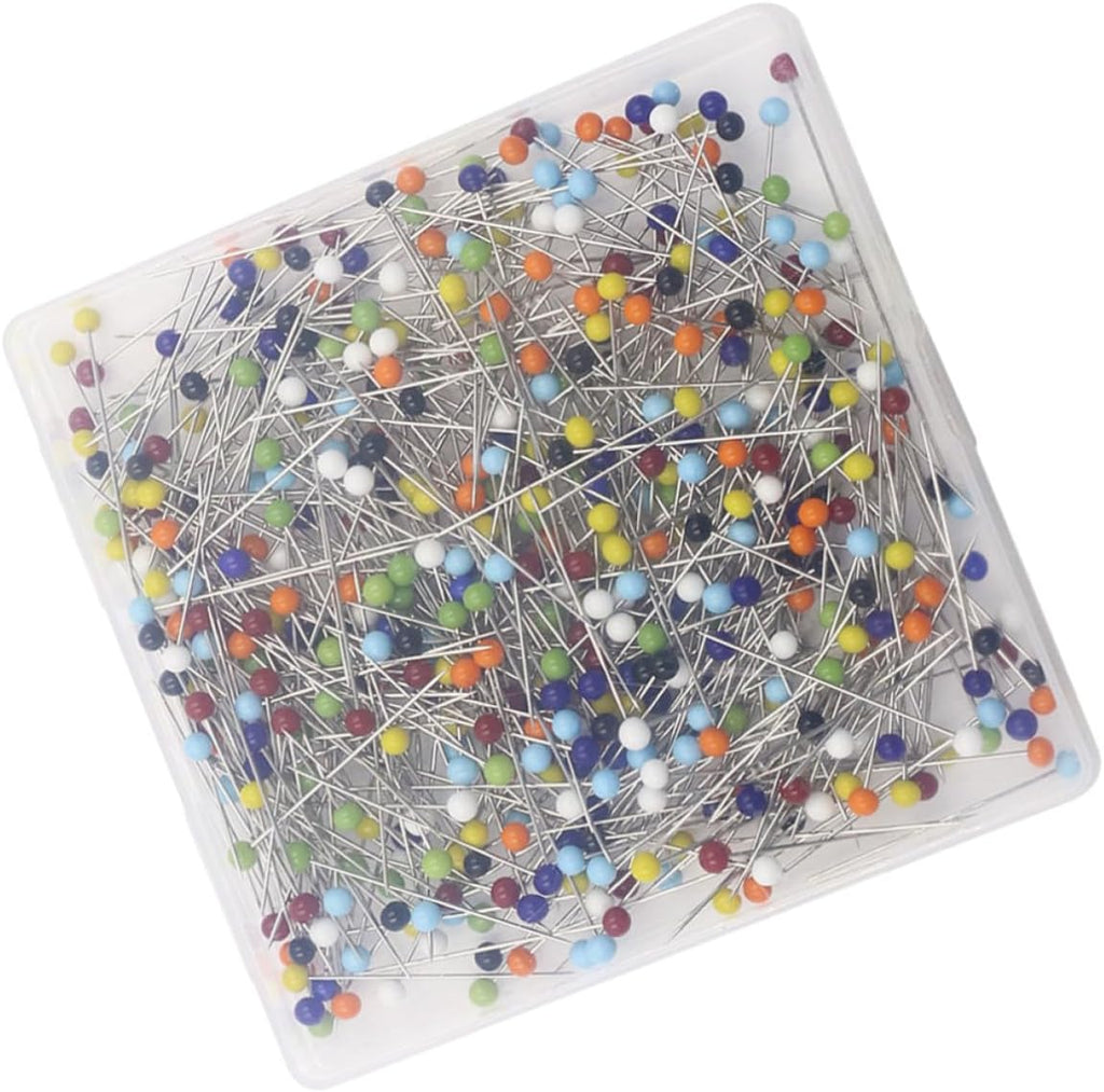 500pcs MM Glass Head Straight Pins for Sewing, Florists