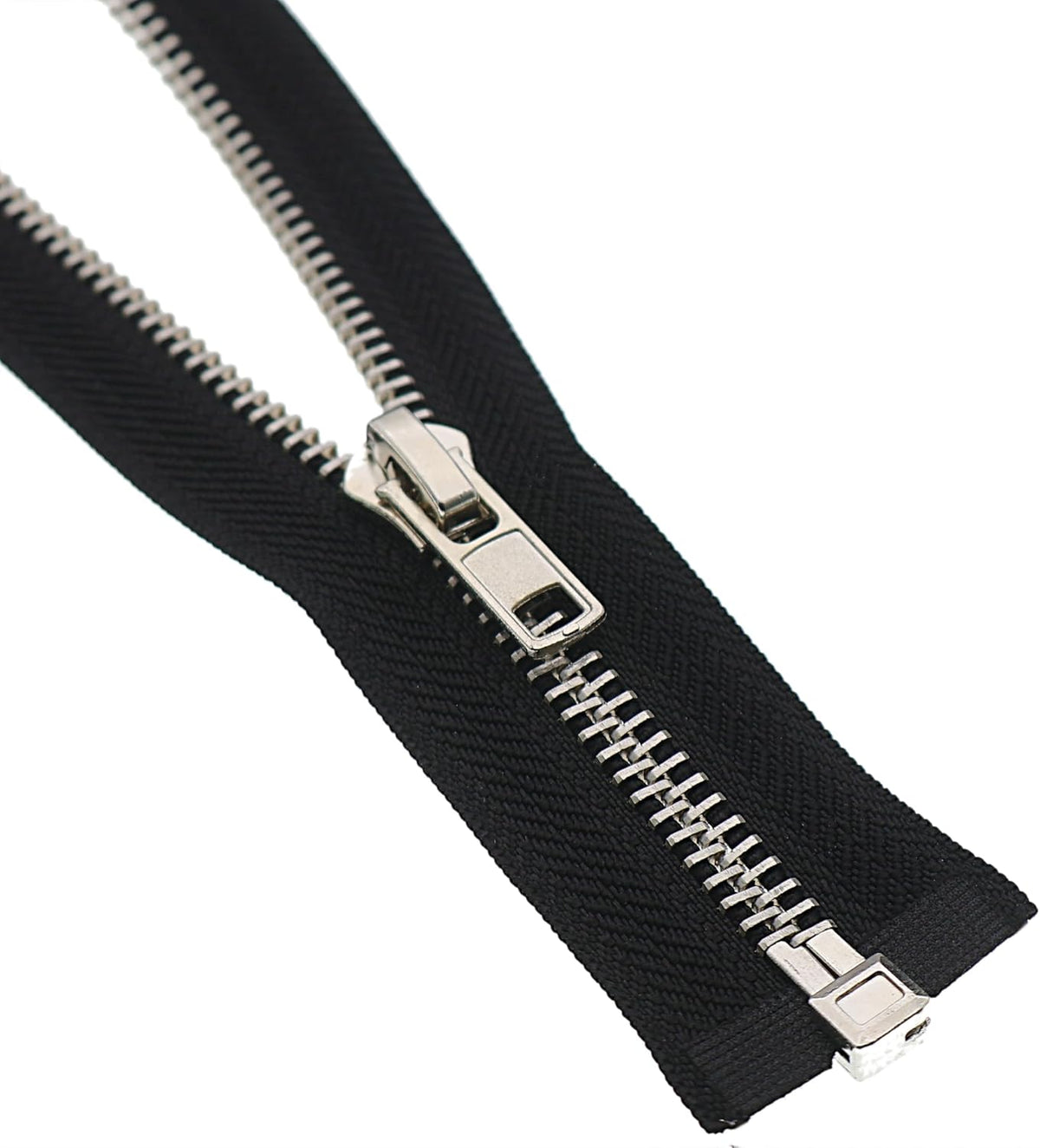 Leekayer #8 24 Inch Zippers for Jackets Sewing Coats Crafts Silver