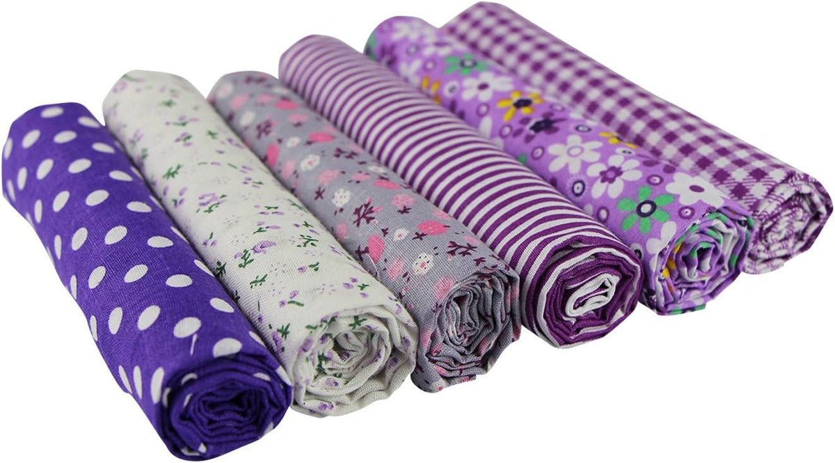UOOOM 6pcs 50 x 50cm Patchwork Cotton Fabric DIY Handmade Sewing