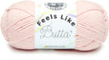 Lion Brand Yarn, Feels Like Butta Soft Crochet Yarn, Pink, 1 Pack