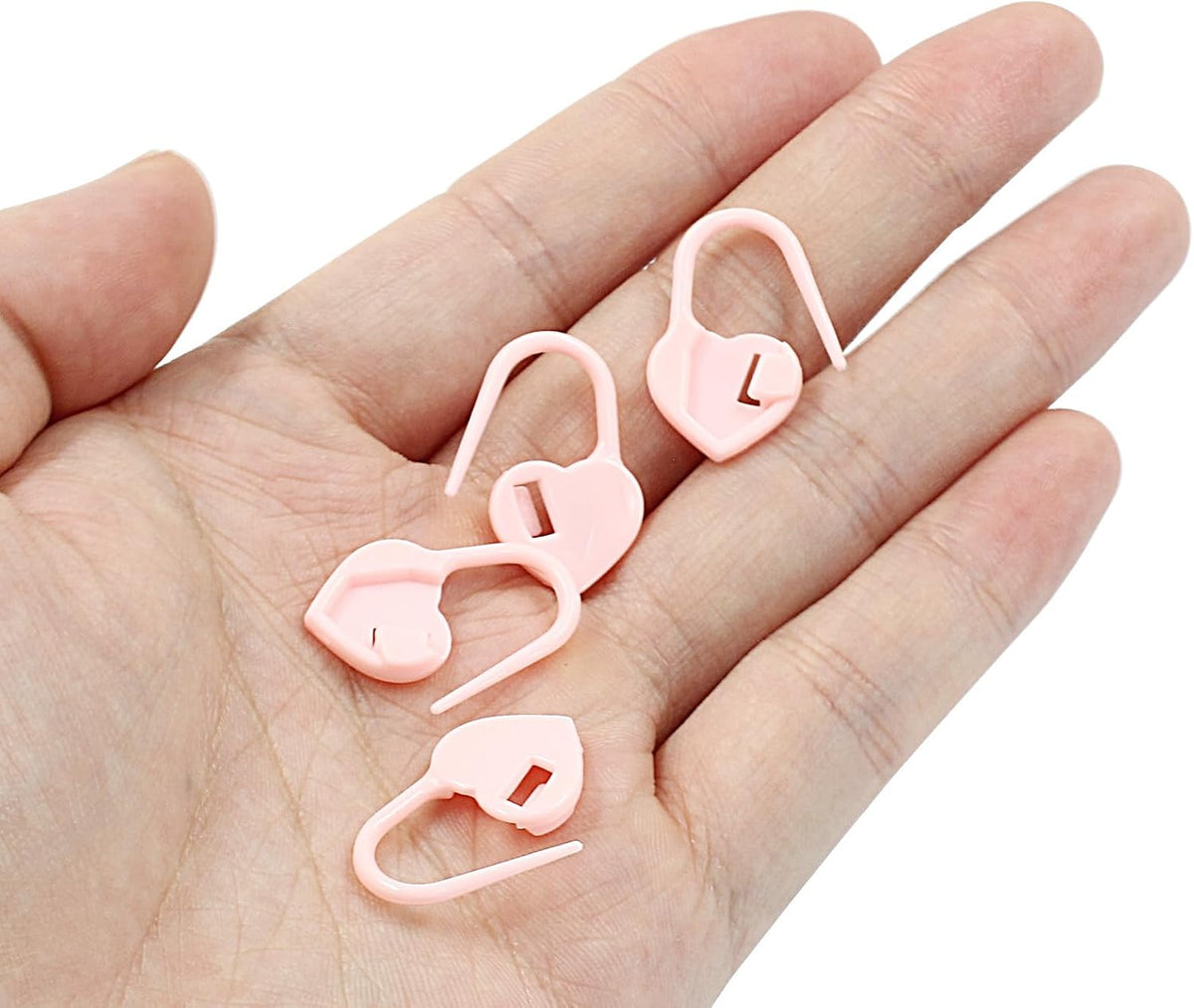 Litoexpe 200 Pcs Pink Knitting Stitch Markers