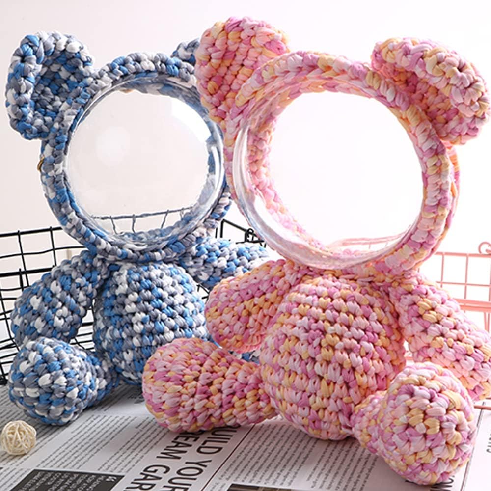 2 Pack 200g Cloth T-Shirt Yarn Fabric Crochet Yarn Knit Basket Crochet