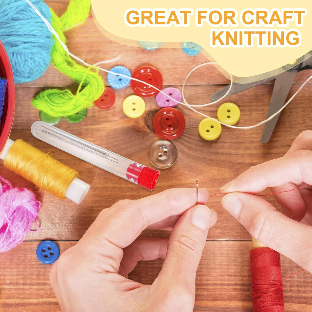 PATIKIL 3" Length Plastic Sewing Needle Storage Holder, 16 Pcs