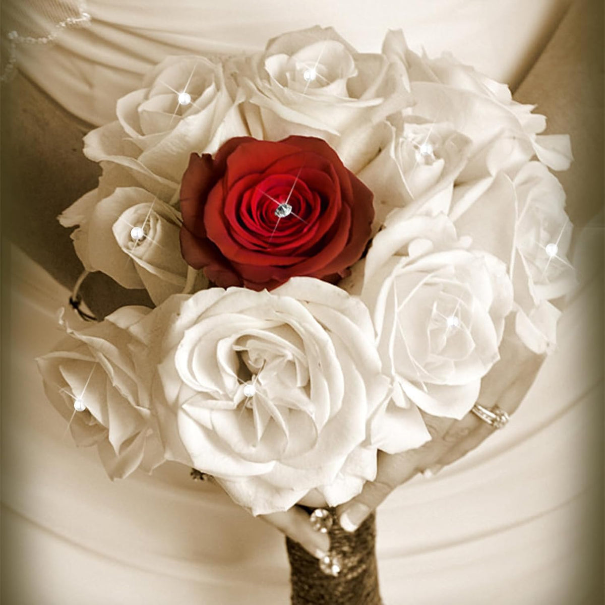 500Pcs 4 Styles Bouquet Pins Flower Pin Pearl Head Pins Crystal