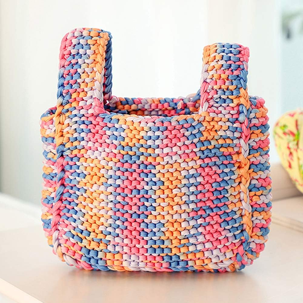 2 Pack 200g Cloth T-Shirt Yarn Fabric Crochet Yarn Knit Basket Crochet