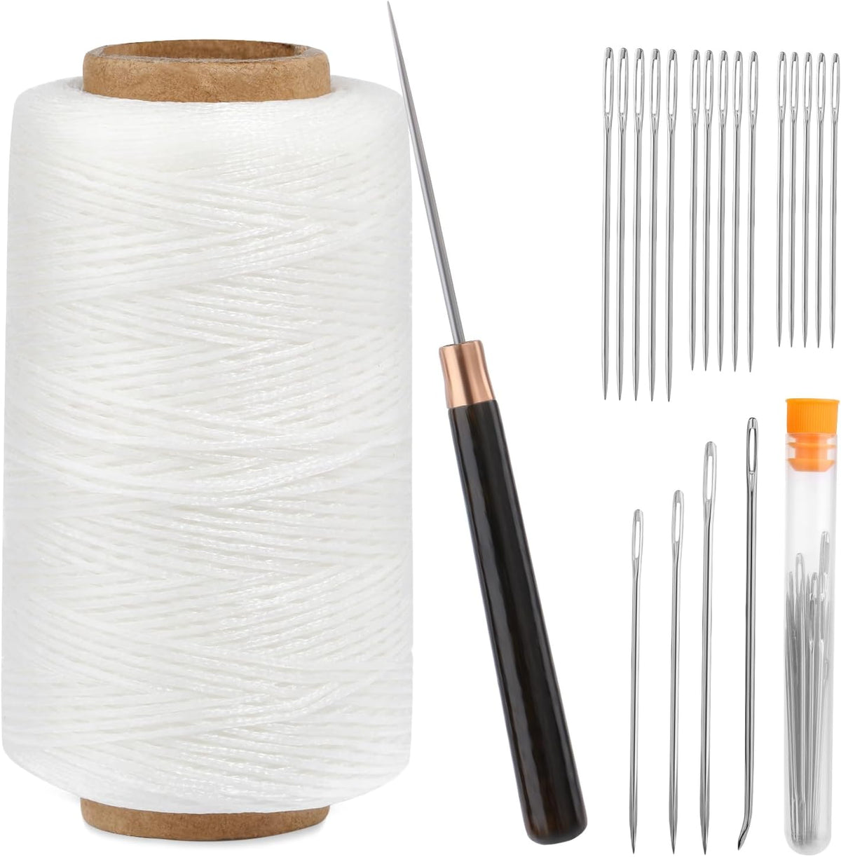 TLKKUE Upholstery Repair Waxed Thread Kit 273 Yards Sewing Thread