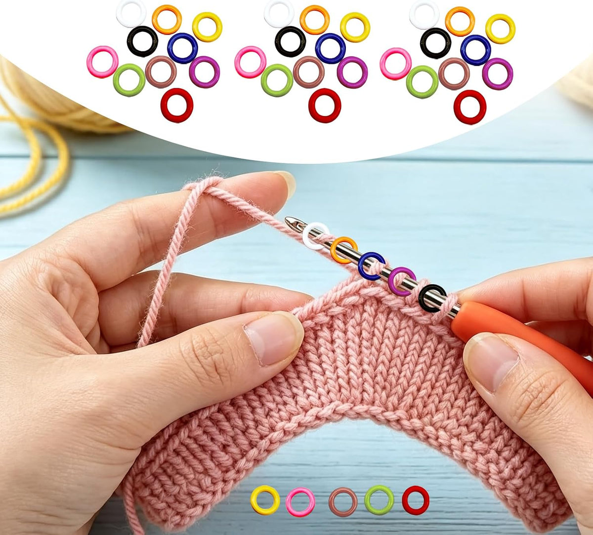 100 Pieces Crochet Stitch Marker Metal Knitting Stitch Marker Crochet
