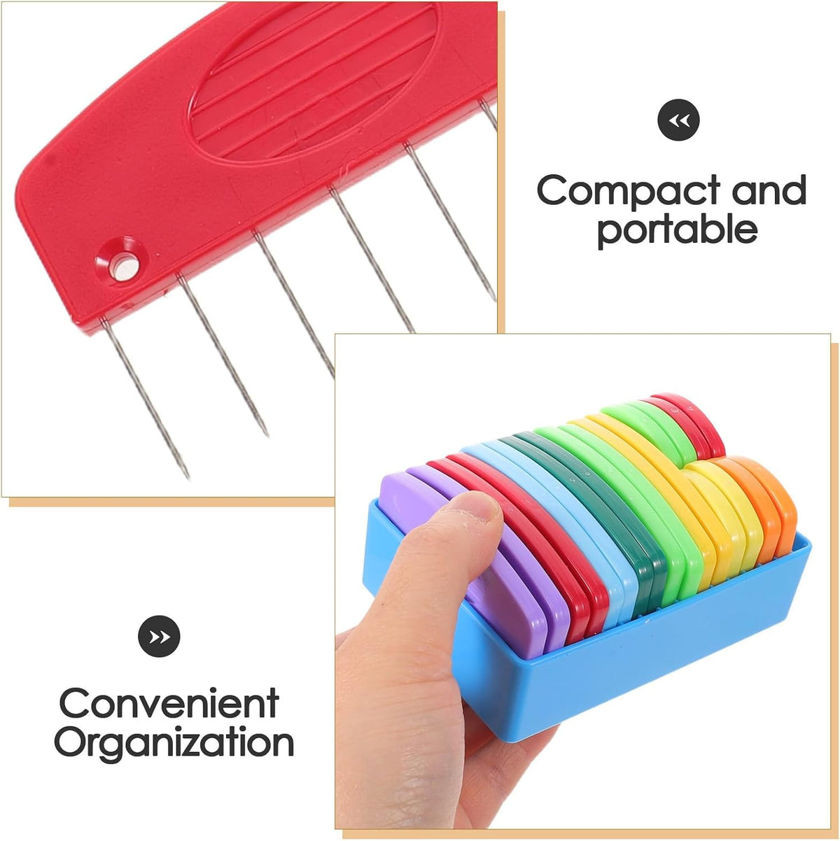 20Pcs Blocking Pin Comb Set for Knitting and Crochet Shaping