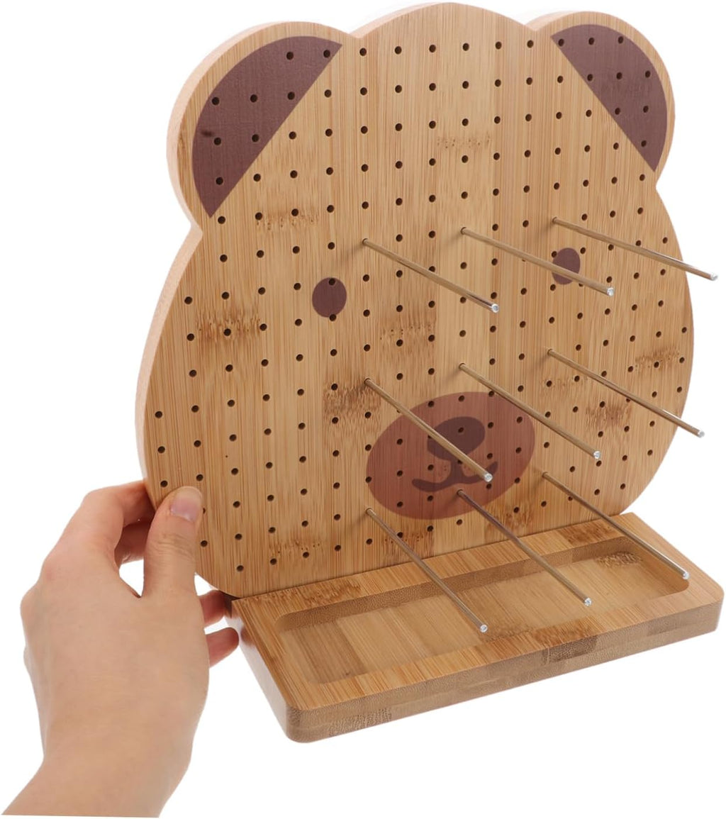 Wooden Crochet Blocking Board Set for Fiber Crafters, Adjustable Pins