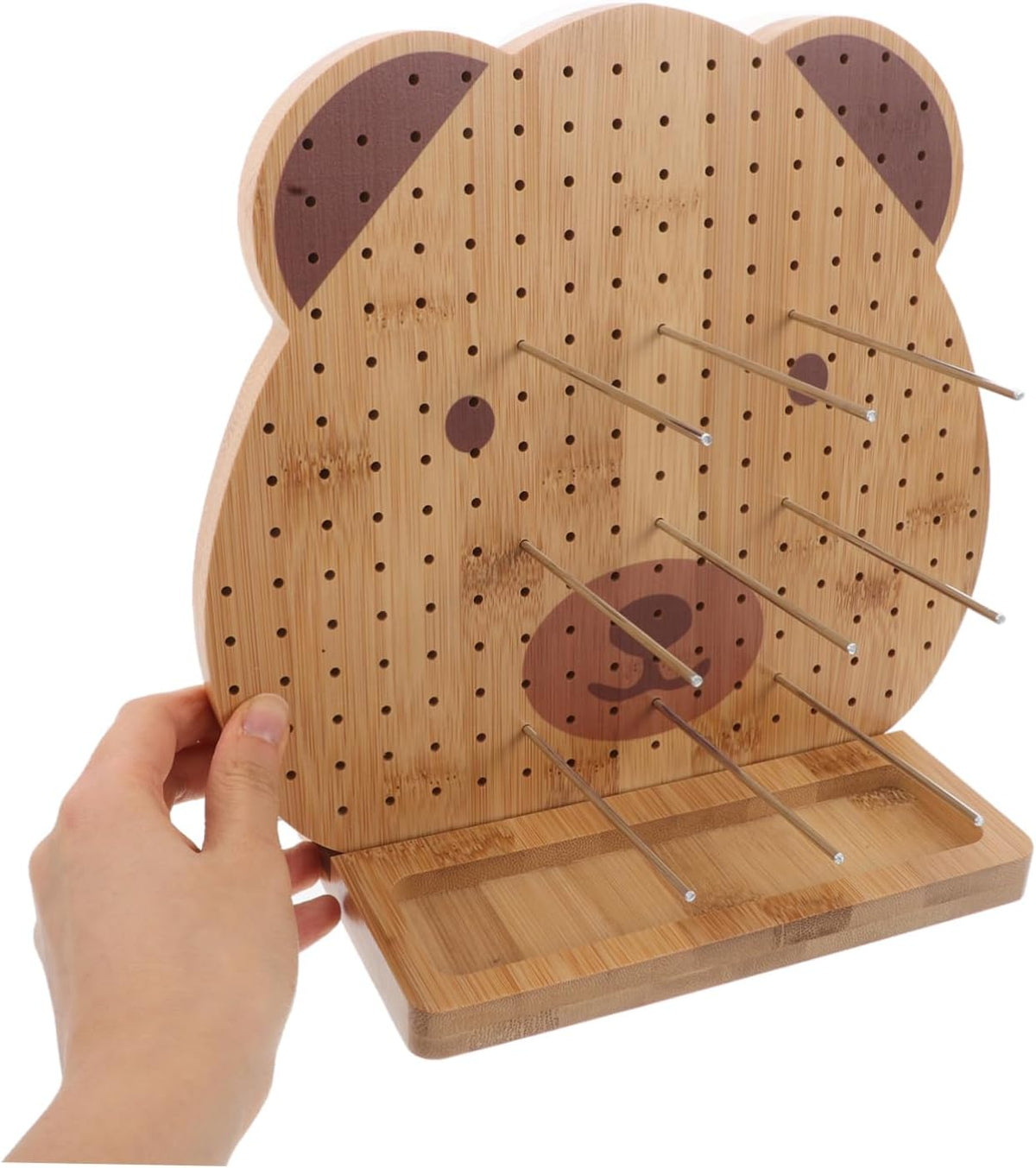 Wooden Crochet Blocking Board Set for Fiber Crafters, Adjustable Pins
