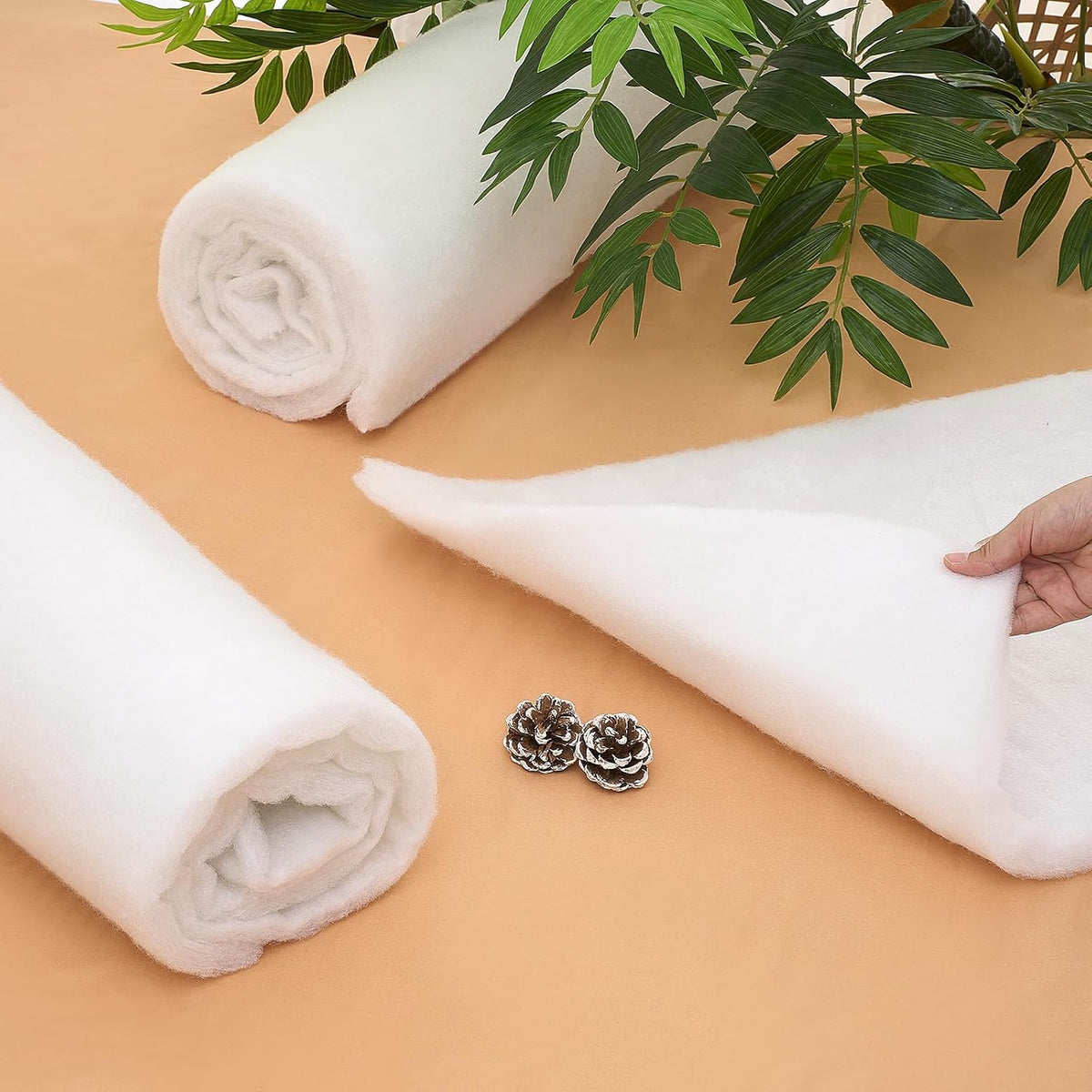 Peryiter 2 Roll Quilt Batting 36 Inch X 2 Yard X 1 Inch Polyester