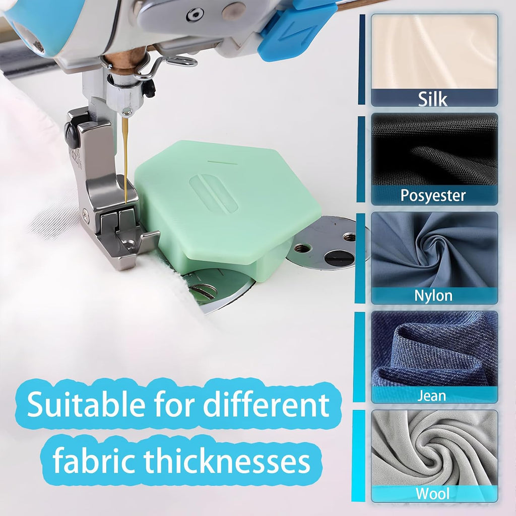 Anytin 3PCS Magnetic Seam Guide for Sewing Machine,Polygonal