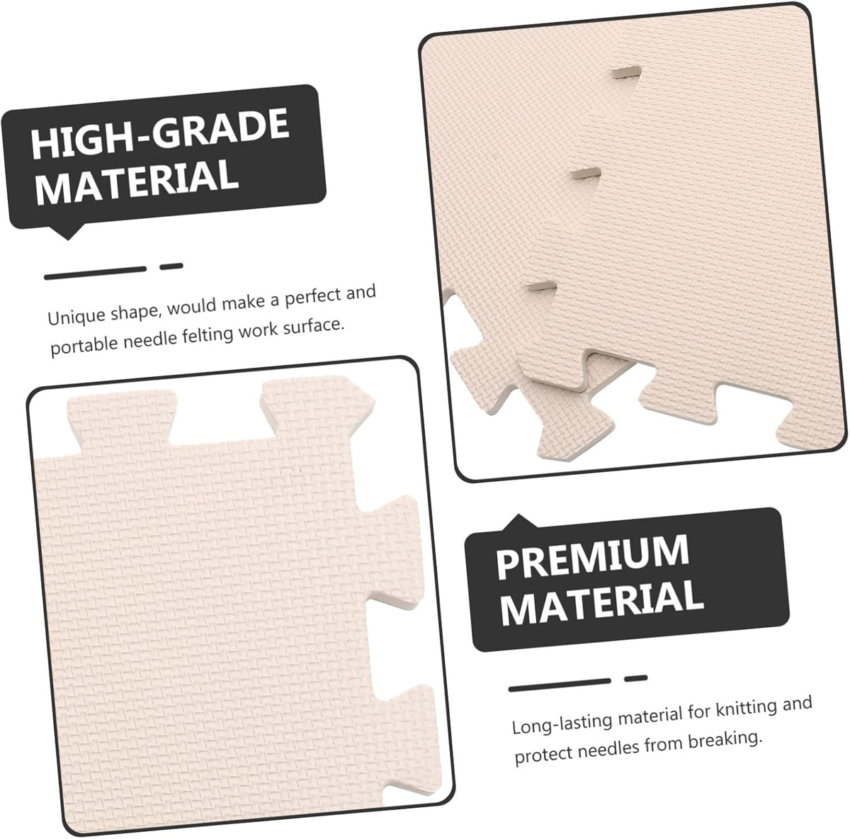 9pcs Crochet Blocking Board Knitting Mat for DIY Felting Crafts