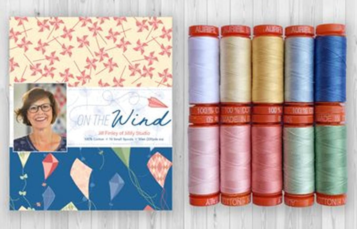 Aurifil Jill Finley on The Wind Thread Set 10 Small spools of 50wt