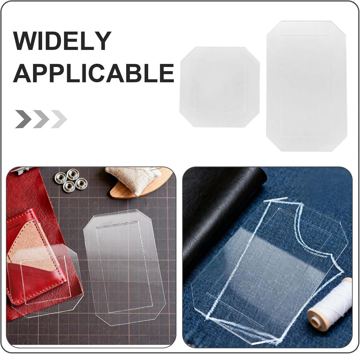 Acrylic Sewing Ruler 4pcs Square Templates for Quilting