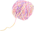 Polyester Crochet Yarn for Beginners, Single Strand Glossy Crafting
