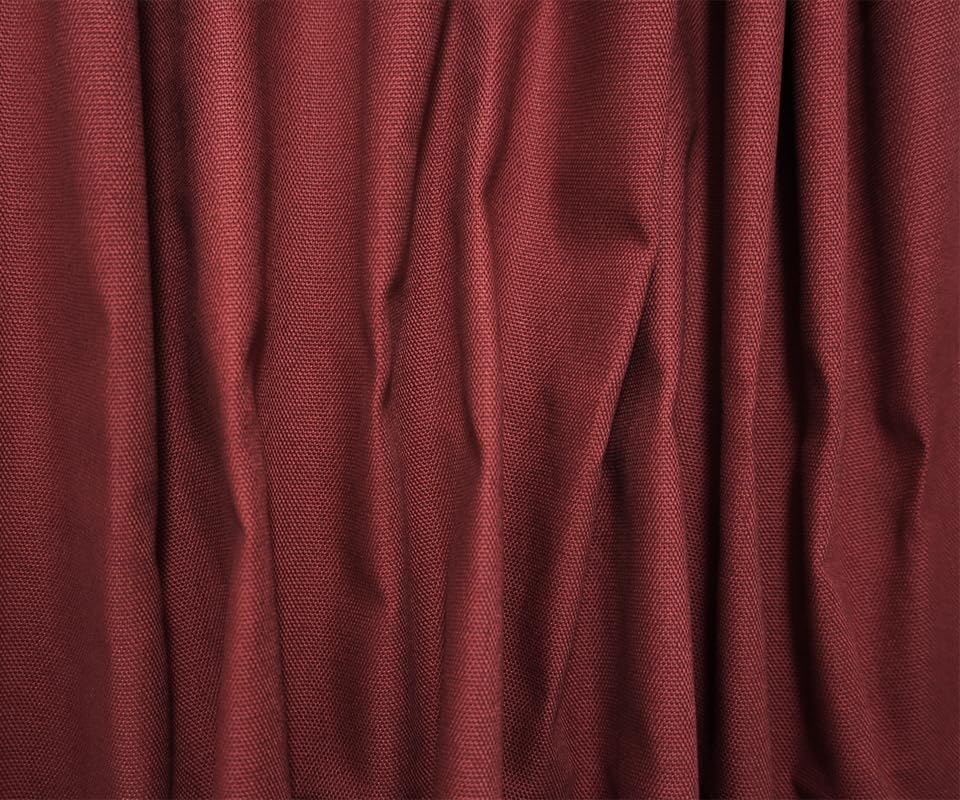 Burgandy Red Cotton Duck Cloth Canvas Woven Fabric By the Yard, 3yd