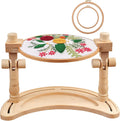 ZOCONE Multifunctional Beech Wood Embroidery Hoop Stand with 2 Pcs 6''