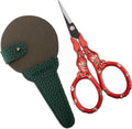 YOUGUOM Small Sewing Scissors with Cover, Needlework Shears