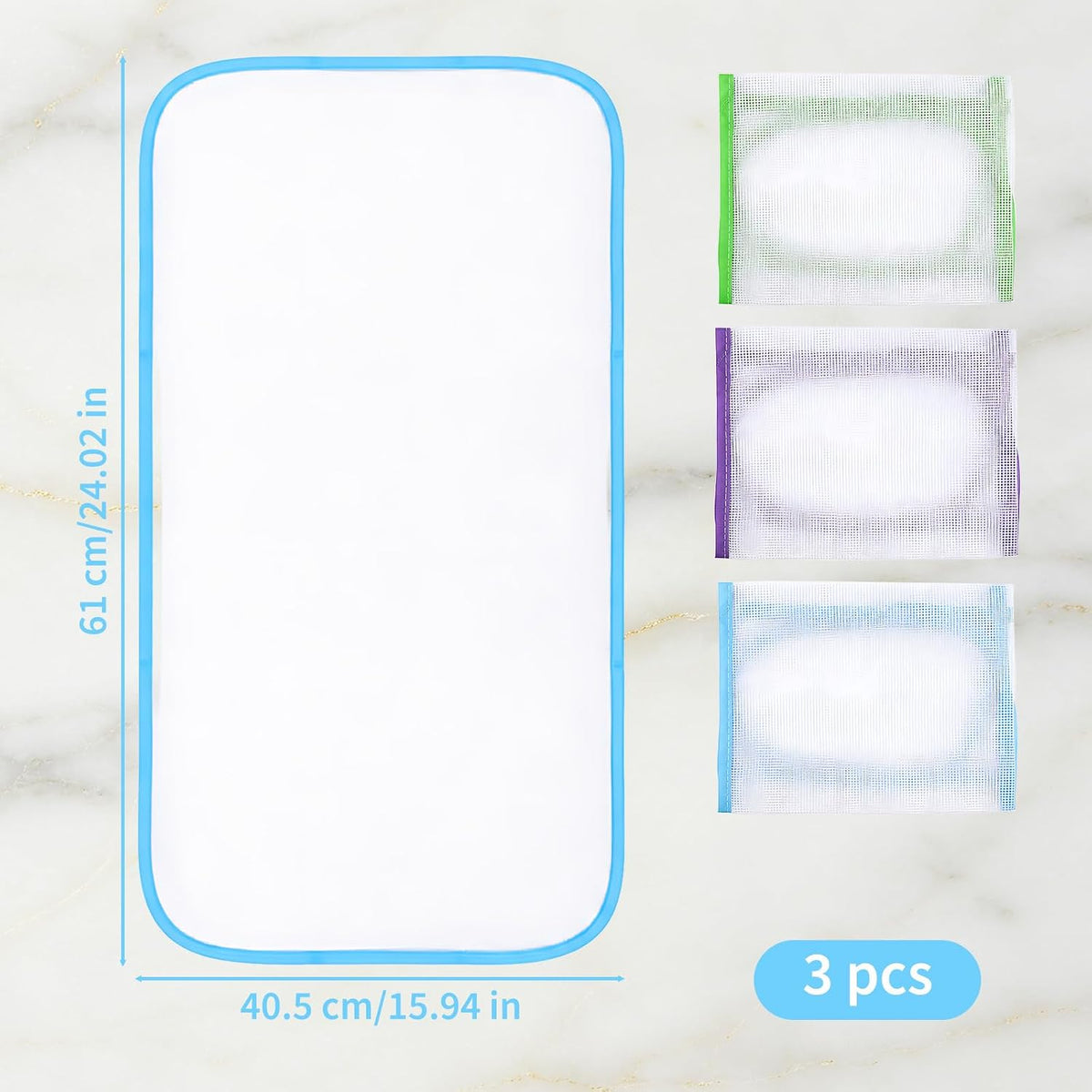 3 PCS Pressing Cloth for Ironing, Protective Ironing Scorch Mesh Cloth