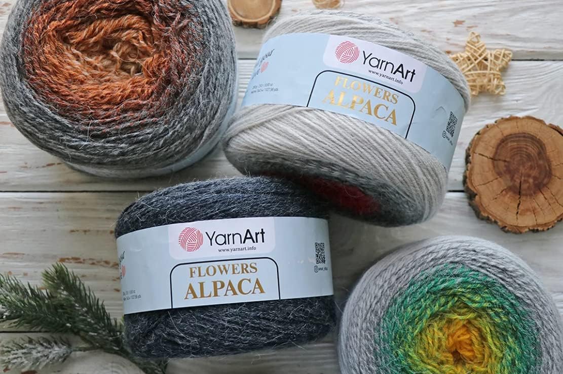 Yarn Art YarnArt Flowers Alpaca 20percent Alpaca 80percent Acrylic