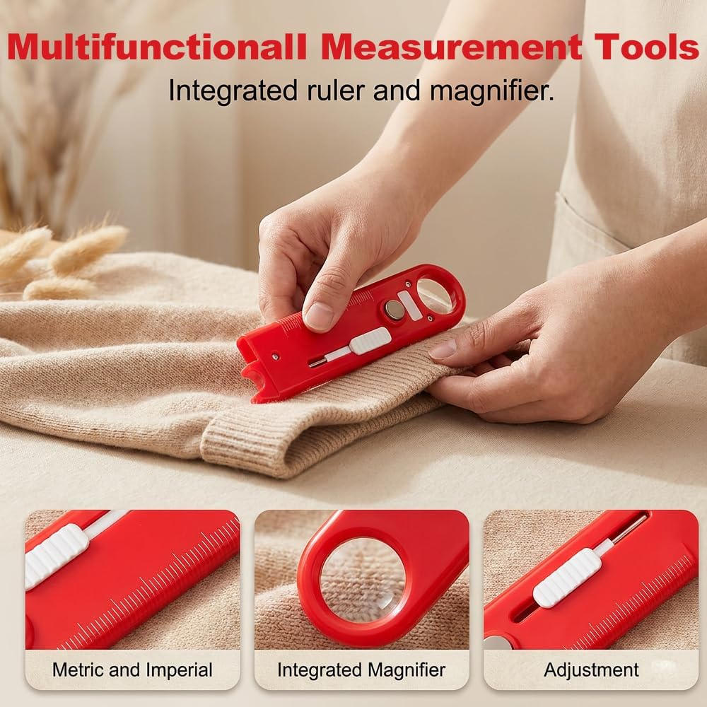 4 in 1 Needle Threader, Sewing Threader Tool with Seam Ripper