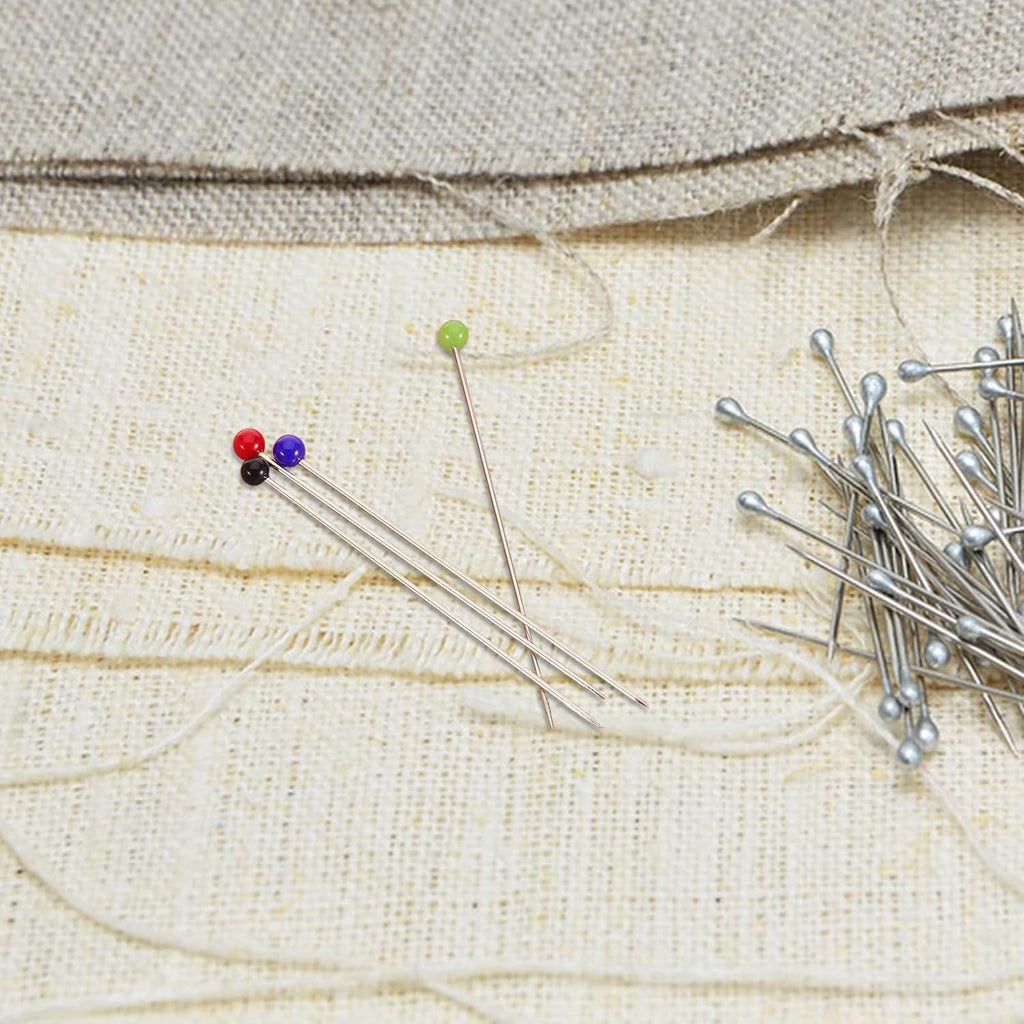 1000pcs MM Glass Headed Sewing Pins, Dressmaking and DIY Crafts