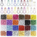 1200 Pcs 22 Colors Metal Stitch Markers, Bulb Gourd Safety Pins