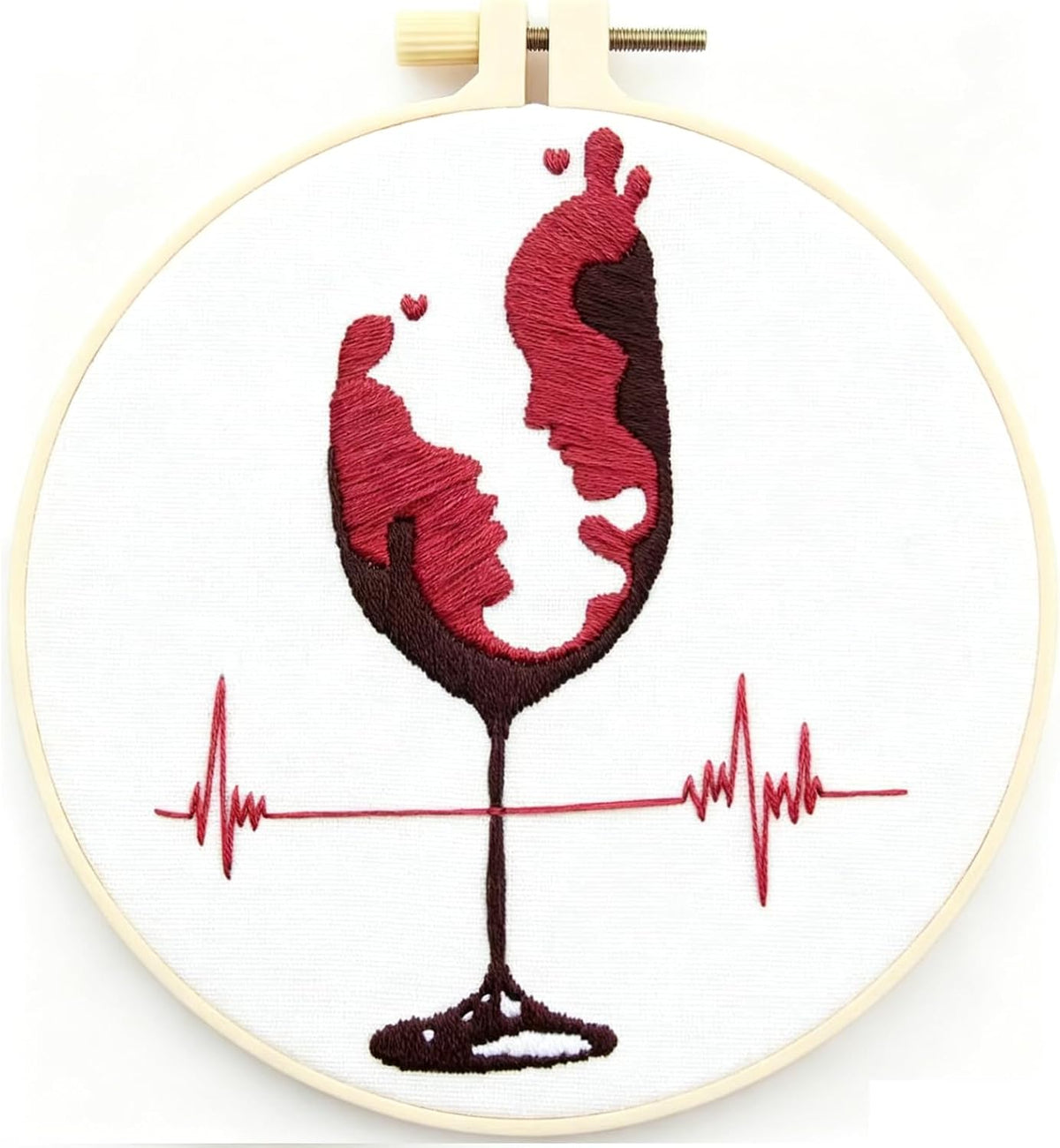 Couple Embroidery Kits for Beginners Adults, Abstract Face Embroidery