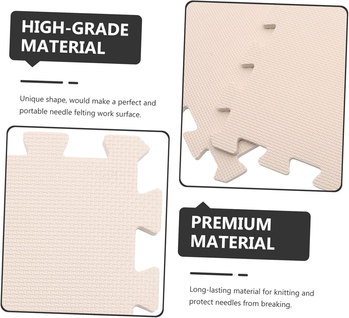 9pcs Multi Function Blocking Board for Knitting Crochet Crafts