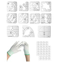 15 PCS Free Motion Quilting Template Set Includes 11 Quilting