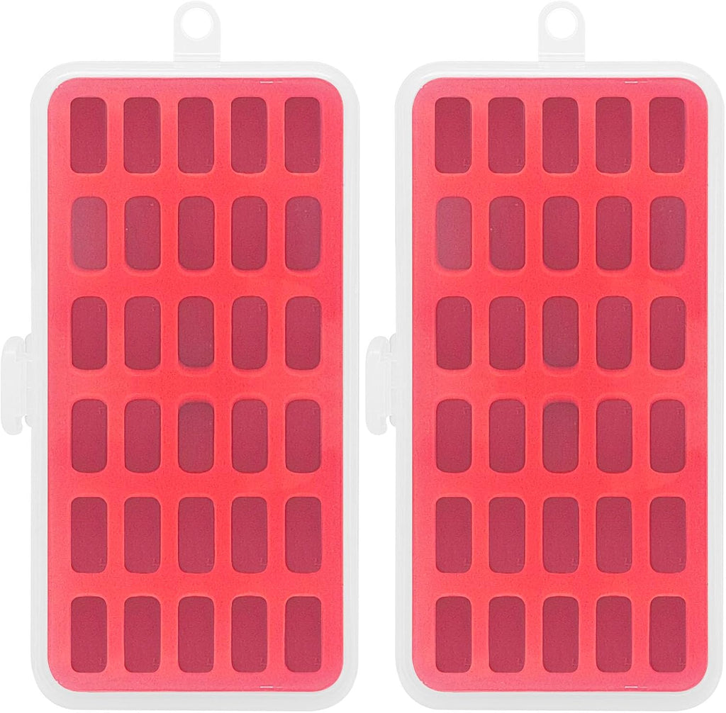 Pack of 2 Plastic Bobbin Storage Case Bobbin Boxes Thread Organizer