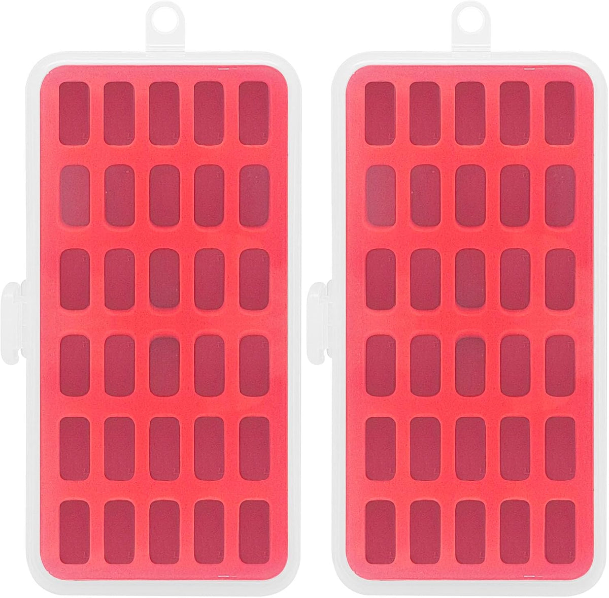 Pack of 2 Plastic Bobbin Storage Case Bobbin Boxes Thread Organizer